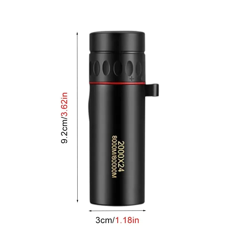 🔭 Mini Telescópio Monocular Profissional 8x Zoom HD SHENGMEIYU – Compacto, Resistente e Ideal para Celular!