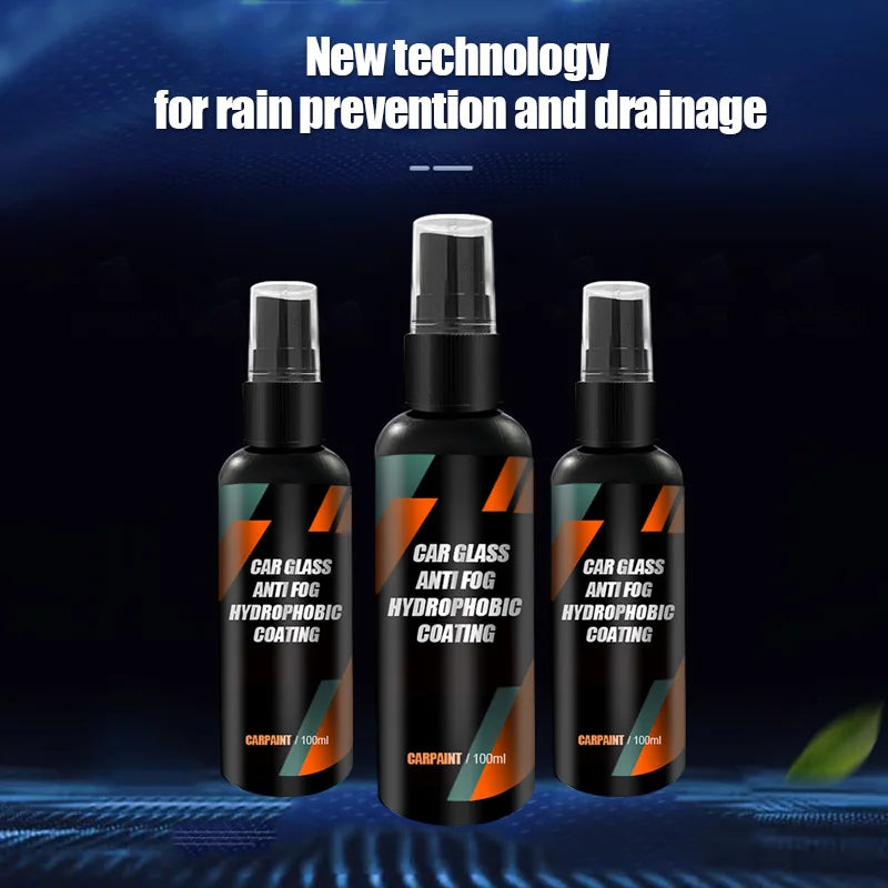 Spray Inteligente Antiembaçante e Hidrofóbico para Vidros Automotivos