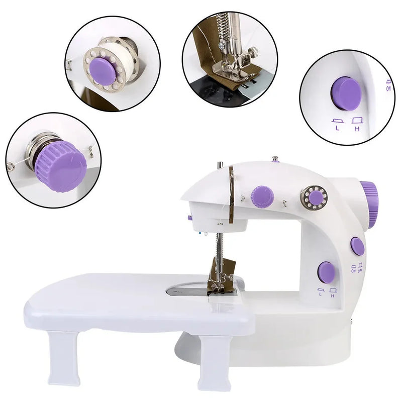 🧵✨ Mini Máquina de Costura Portátil Elétrica – Compacta, Moderna e Prática!